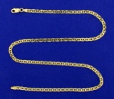 16 Inch Anchor Link Neck Chain In 14k Yellow Gold