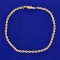 7 Inch Rope Style Bracelet In 14k Yellow Gold