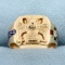 32nd Degree Scottish Rite Masonic Ring In 10k Yellow Gold