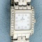 Ladies Concord Veneto Solid 14k White Gold Diamond Watch