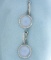 Purple Jade And Diamond Dangle Earrings In 14k White Gold