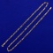 Italian-made 21 Inch Figaro Link Neck Chain In 14k Yellow Gold