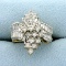 Vintage 2ct Tw Round And Baguette Diamond Ring In 14k Yellow And White Gold