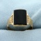 Onyx Ring In 10k Yellow Gold