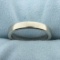 Men's Ergo Fit Wedding Band Ring In 18k White Gold