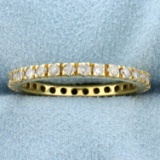 1ct Tw Diamond Eternity Band Ring In 14k Yellow Gold