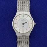 Woman's Stainless Steel Mesh Skagen Watch Model 233xsss In Stainless Steel