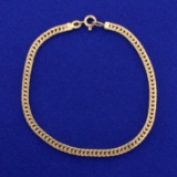 Italian-made 7 3/4 Inch Foxtail Link Bracelet In 14k Yellow Gold