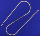 20 1/2 Inch Foxtail Link Neck Chain In 14k Yellow Gold