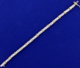 1.25ct Tw Diamond Bracelet In 14k White And Yellow Gold