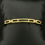 Designer Onyx Link Bracelet In 18k Yellow Gold