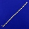 3/4ct Tw Baguette Diamond Tennis Bracelet In 10k Yellow Gold