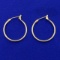 Lightweight Hoop Earrings In 14k Yellow Gold