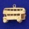 London Double Decker Bus Pendant In 9k Yellow Gold