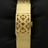 Antique 18k Solid Gold Bucherer Women's Concealed Face Windup Watch