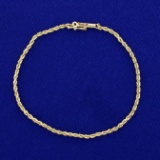 Rope Style Bracelet In 14k Yellow Gold