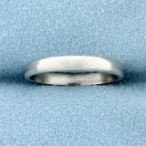 Thin Gold Wedding Band Ring In Platinum