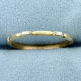 Unique Antique Band Ring In 14k Yellow And White Gold