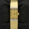 Vintage 18k Solid Gold Diamond Omega Windup Wristwatch