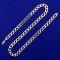 19 Inch Italian-made Curb Link Chain Necklace In 10k Yellow Gold