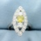 3ct Tw Fancy Yellow And White Diamond Ring In 14k White Gold