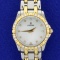 Ladies Concord Saratoga 23mm Diamond Watch With 18k Gold And Stainless Steel Band