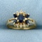 Sapphire And Diamond Ring In 14k Yellow Gold