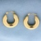 Tube Hoop Earrings In 14k Yellow Gold