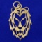 Large Lion Cutout Pendant In 14k Yellow Gold