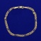 7 Inch Figarucci Chain Bracelet In 14k Yellow Gold