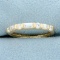Cz Band Ring In 14k Yellow Gold