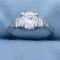 1.4ct Tw Diamond Engagement Ring In Platinum