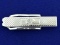 1/2ct Mine Cut Diamond Tie Clip In 10k White Gold