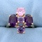 Purple And Pink Topaz Ring In 14k Yellow Gold