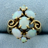 Vintage Opal Ring In 14k Yellow Gold