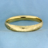 Engraved Bangle Bracelet In 14k Yellow Gold