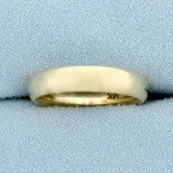 Comfort Fit Band Ring In 14k Yellow Gold