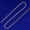 Italian-made 18 Inch C-link Chain Necklace In 14k Yellow Gold