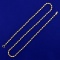 Rare 20 Inch Nikken Magnetic Chain Necklace In Solid 18k Yellow Gold