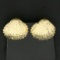 Seashell Clip-on Earrings In 14k Yellow Gold