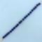 Lapis Lazuli Bead Bracelet With 14k Yellow Gold Clasp