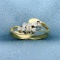 Delicate Diamond Ring In 14k Yellow Gold
