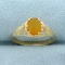 1ct Yellow Opal Ring In 14k Yellow Gold