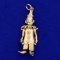 Mechanical Clown Charm Or Pendant In 14k Yellow Gold