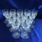 14-piece Set Of Royal Brierley Gainsborough Cut Crystal Cordial Glasses