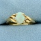 1ct Opal And Diamond Ring In 14k Yellow Gold