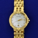Rare Vintage Men's Maurice Lacroix Calypso Diamond Quartz Watch