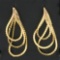 S-link Dangle Earrings In 14k Yellow Gold