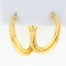 Double Hoop Earrings In 10k Yellow Gold