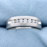 1/2ct Tw Diamond Wedding Or Anniversary Band Ring In Platinum